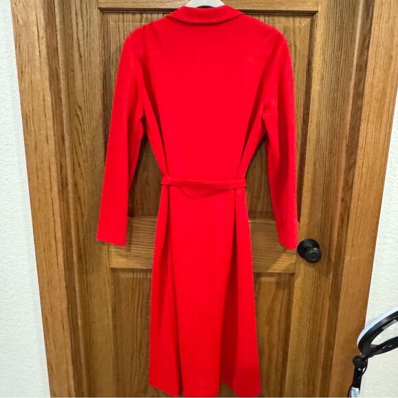 Vintage Cheekaberry Red Belted Wool-Blend Dress | Size 16 Vintage ~Modern 12/14 - Picture 6 of 14